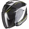 Fiberglas Doppelvisier Jet Helm Scorpion EXO-S1 SHADOW White Pearl Fluo Yellow