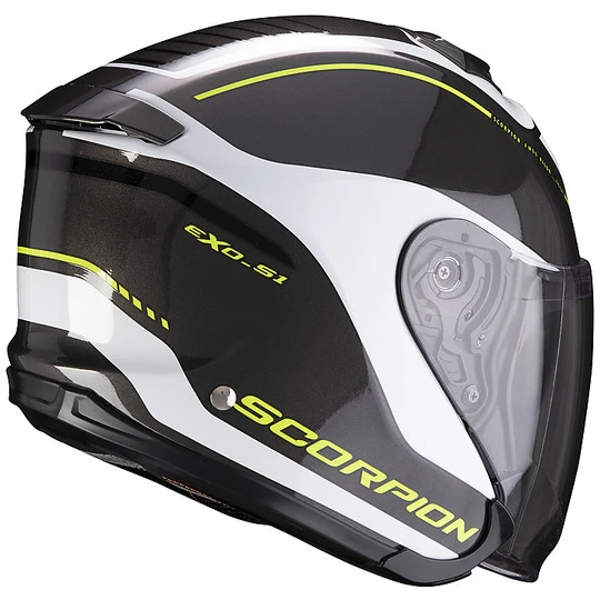 Fiberglas Doppelvisier Jet Helm Scorpion EXO-S1 SHADOW White Pearl Fluo Yellow 2 Fiberglas Doppelvisier Jet Helm Scorpion EXO-S1 SHADOW White Pearl Fluo Yellow – Bild 2