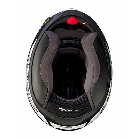 Helm Moto Integral Scorpion Exo-390 Mono Fest Weiß 4 Helm Moto Integral Scorpion Exo-390 Mono Fest Weiß – Bild 4