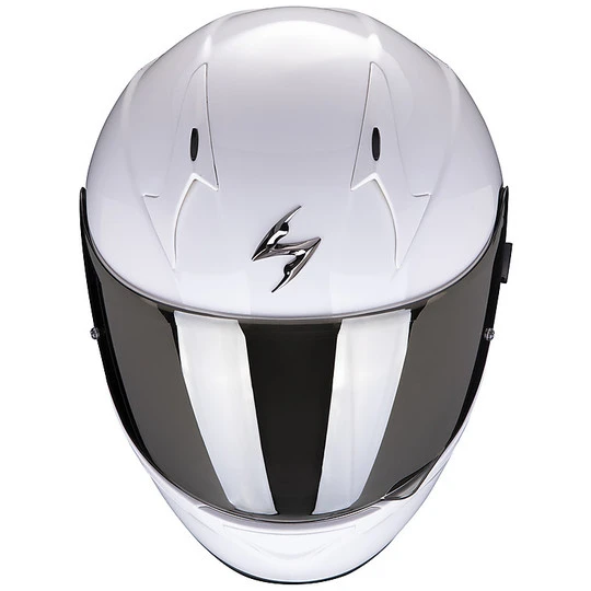 Helm Moto Integral Scorpion Exo-390 Mono Fest Weiß 5 Helm Moto Integral Scorpion Exo-390 Mono Fest Weiß – Bild 5