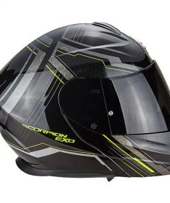 Helm Moto Modular Scorpion Exo-920 Satelliten-Schwarz-Gelb Neon -Scorpion Geschaft helm moto modular scorpion exo 920 satelliten schwarz gelb neon 48430