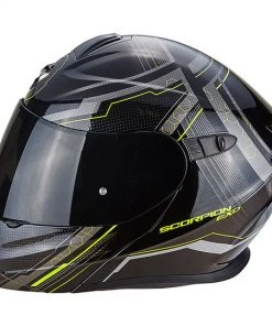 Helm Moto Modular Scorpion Exo-920 Satelliten-Schwarz-Gelb Neon -Scorpion Geschaft helm moto modular scorpion exo 920 satelliten schwarz gelb neon 48431