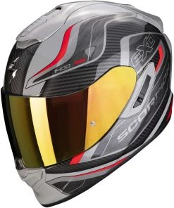 Integral Motorradhelm Scorpion EXO-1400 AIR ATTUNE Grau Schwarz Rot