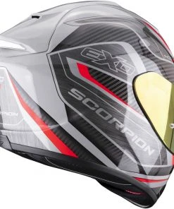 Integral Motorradhelm Scorpion EXO-1400 AIR ATTUNE Grau Schwarz Rot -Scorpion Geschaft integral motorradhelm scorpion exo 1400 air attune grau schwarz rot 139019