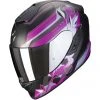 Integral Motorradhelm Scorpion EXO-1400 AIR GAIA Matt Schwarz Rosa