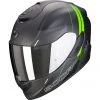 Integral Motorradhelm Scorpion EXO-1400 CARBON AIR DRIK Matt Schwarz Grün