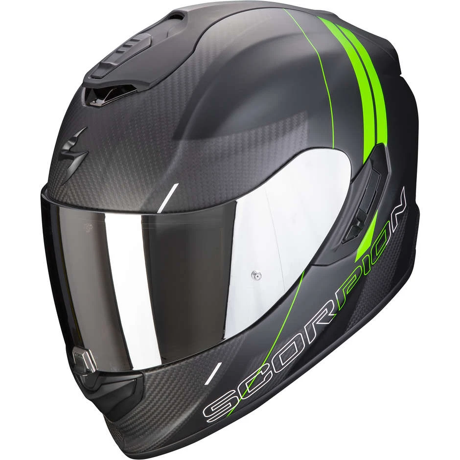 Integral Motorradhelm Scorpion EXO-1400 CARBON AIR DRIK Matt Schwarz Grün 1 Integral Motorradhelm Scorpion EXO-1400 CARBON AIR DRIK Matt Schwarz Grün