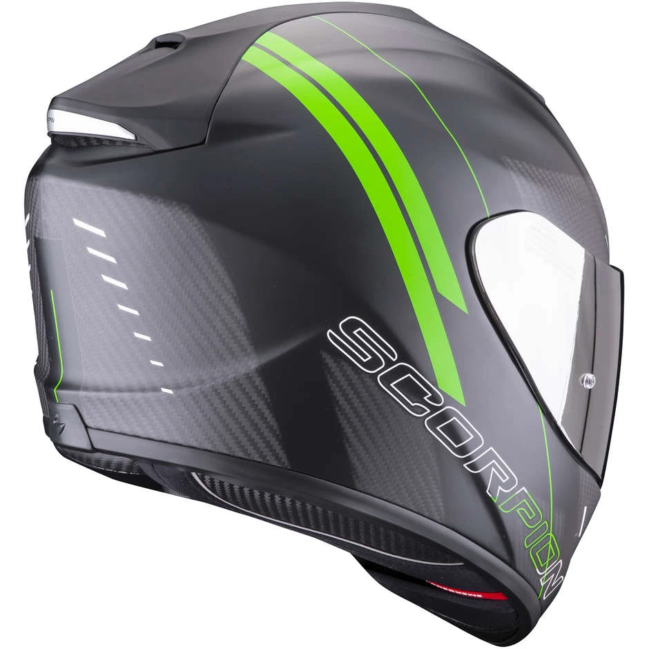 Integral Motorradhelm Scorpion EXO-1400 CARBON AIR DRIK Matt Schwarz Grün 3 Integral Motorradhelm Scorpion EXO-1400 CARBON AIR DRIK Matt Schwarz Grün – Bild 3