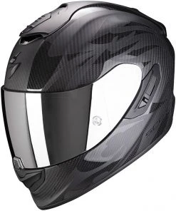 Integral Motorradhelm Scorpion EXO-1400 CARBON AIR OBSCURA Matt Schwarz Schwarz