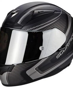 Integral Motorradhelm Scorpion Exo-2000 Carbon Weiß Schwarz Grau