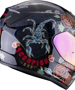 Integral Motorradhelm Scorpion EXO-390 CHICA II Schwarz Blau Rot -Scorpion Geschaft integral motorradhelm scorpion exo 390 chica ii schwarz blau rot 138983
