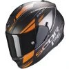 Integral Motorradhelm Scorpion EXO 510 Air FERRUM Schwarz Silber Orange Matt