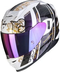 Integral Motorradhelm Scorpion EXO-520 AIR FASTA Weiß Camaleon
