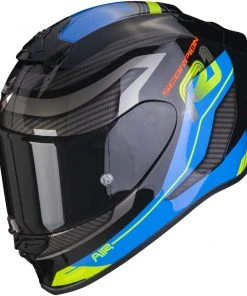 Integral Motorradhelm Scorpion EXO-R1 AIR VATIS Schwarz Blau
