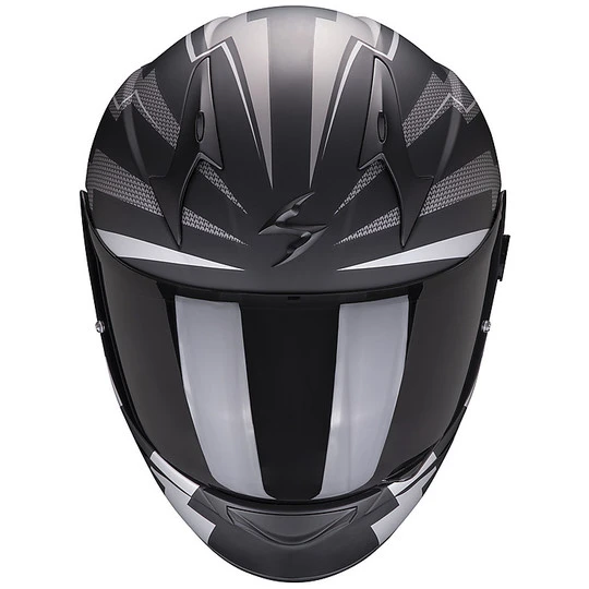 Integralhelm Moto Scorpion Exo-390 Patriot Schwarz Grau, 7 Integralhelm Moto Scorpion Exo-390 Patriot Schwarz Grau, – Bild 7