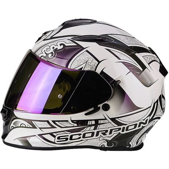 Integralhelm Moto Scorpion Exo-510 Air Arabesc Chameleon Weiß 2 Integralhelm Moto Scorpion Exo-510 Air Arabesc Chameleon Weiß – Bild 2