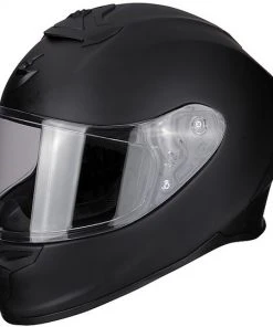 Integrierter Motorradhelm Aus Scorpion Fiber EXO R1 Air Solid Mattschwarz