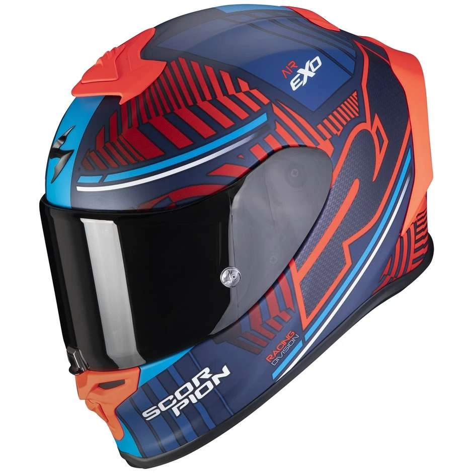 Scorpion Integrierter Motorradhelm Aus Skorpionfaser EXO-R1 LUFTVICTORY Matt Blue Red 1 Scorpion Integrierter Motorradhelm Aus Skorpionfaser EXO-R1 LUFTVICTORY Matt Blue Red