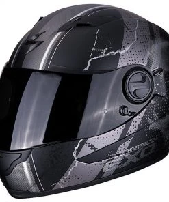 Integrierter MotorradhelmScorpion EXO 490 DAR Matt Schwarz Silber