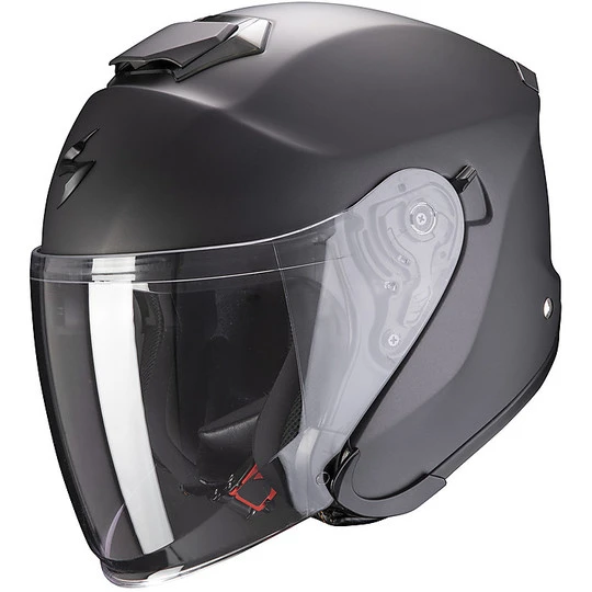 Jet Helm Aus Fiberglas Doppelvisier Scorpion EXO-S1 SOLID Anthrazit Matt 1 Jet Helm Aus Fiberglas Doppelvisier Scorpion EXO-S1 SOLID Anthrazit Matt