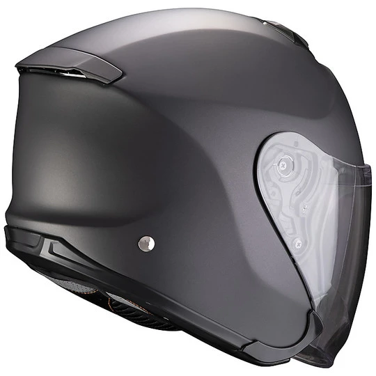 Jet Helm Aus Fiberglas Doppelvisier Scorpion EXO-S1 SOLID Anthrazit Matt 2 Jet Helm Aus Fiberglas Doppelvisier Scorpion EXO-S1 SOLID Anthrazit Matt – Bild 2