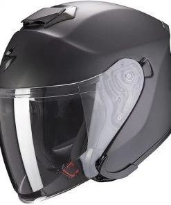 Jet Helm Aus Fiberglas Doppelvisier Scorpion EXO-S1 SOLID Matt Black
