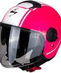 Jet Moto Helm Scorpion Exo-City Avenue Rosa White