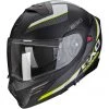 Modularer Motorradhelm P / J Scorpion EXO-930 NAVIG Matt Schwarz Fluo Gelb