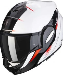 Modularer Motorradhelm Scorpion EXO-TECH PRIMUS White Pearl Black