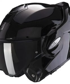 Modularer Motorradhelm Scorpion EXO TECH SOLID Glossy Black
