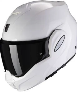 Modularer Motorradhelm Scorpion EXO TECH SOLID Glossy White -Scorpion Geschaft modularer motorradhelm scorpion exo tech solid glossy white 84016
