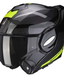 Modularer Motorradhelm Scorpion EXO-TECH TRAP Schwarz Gelb Fluo