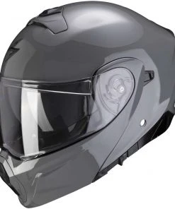 Modularer Motorradhelm Zugelassen P / J Scorpion EXO-930 SOLID Grau