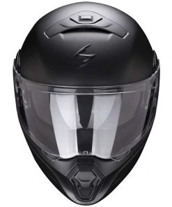 Modularer Motorradhelm Zugelassen P / J Scorpion EXO-930 SOLID Schwarz -Scorpion Geschaft modularer motorradhelm zugelassen p j scorpion exo 930 solid schwarz 116222