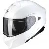 Modularer Motorradhelm Zugelassen P / J Scorpion EXO-930 SOLID Weiß