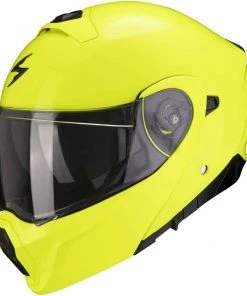 Modularer Motorradhelm Zugelassen P / J Scorpion EXO-930 SOLID Yellow Fluo