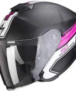 Scorpion Moto Jet Helm Aus Skorpionfaser EXO-S1 CROSS-VILLE Matt Schwarz Pink