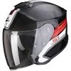 Scorpion Moto Jet Helm Aus Skorpionfaser EXO-S1 CROSS-VILLE Schwarz Rot