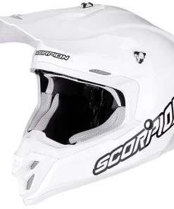 Motocross Helm Cross Enduro Scorpion VX-16 SOLID Glossy White