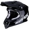 Motocross Helm Cross Enduro Scorpion VX-16 SOLID Schwarz Glänzend