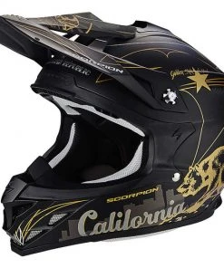 Motocross Helm Enduro Scorpion VX-15 Luft Goldenstate