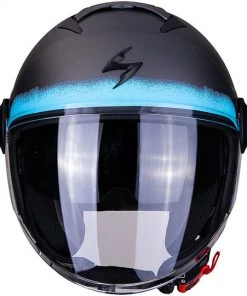Motorradhelm Jet Doppel Visier Scorpion EXO-CITY BLURR Silber Matt Blau -Scorpion Geschaft motorradhelm jet doppel visier scorpion exo city blurr silber matt blau 67408