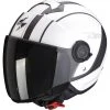 Motorradhelm Jet Scorpion EXO-CITY SCOOT Matt Schwarz Weiß
