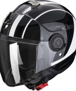 Motorradhelm Jet Scorpion EXO-CITY SCOOT Schwarz Metall Weiß