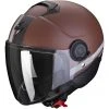 Motorradhelm Jet Scorpion EXO-CITY Strada Marron Opaco Schwarz