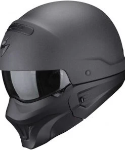 Motorradhelm Jet Scorpion EXO-COMBAT EVO GRAPHITE Dunkelgrau