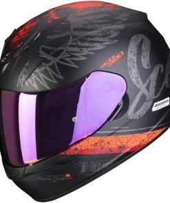 Scorpion EXO-390 Integral Motorradhelm IGHOST Matt Schwarz Silber