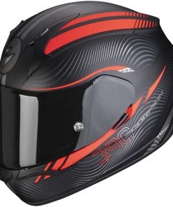 Scorpion EXO-390 STING Integral Motorradhelm Matt Schwarz Rot
