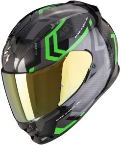 Scorpion EXO-491 SPIN Integral Motorradhelm Schwarz Grün