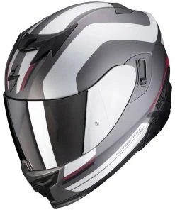 Scorpion EXO-520 AIR LEMANS Integrierter Motorradhelm Opak Silberrot